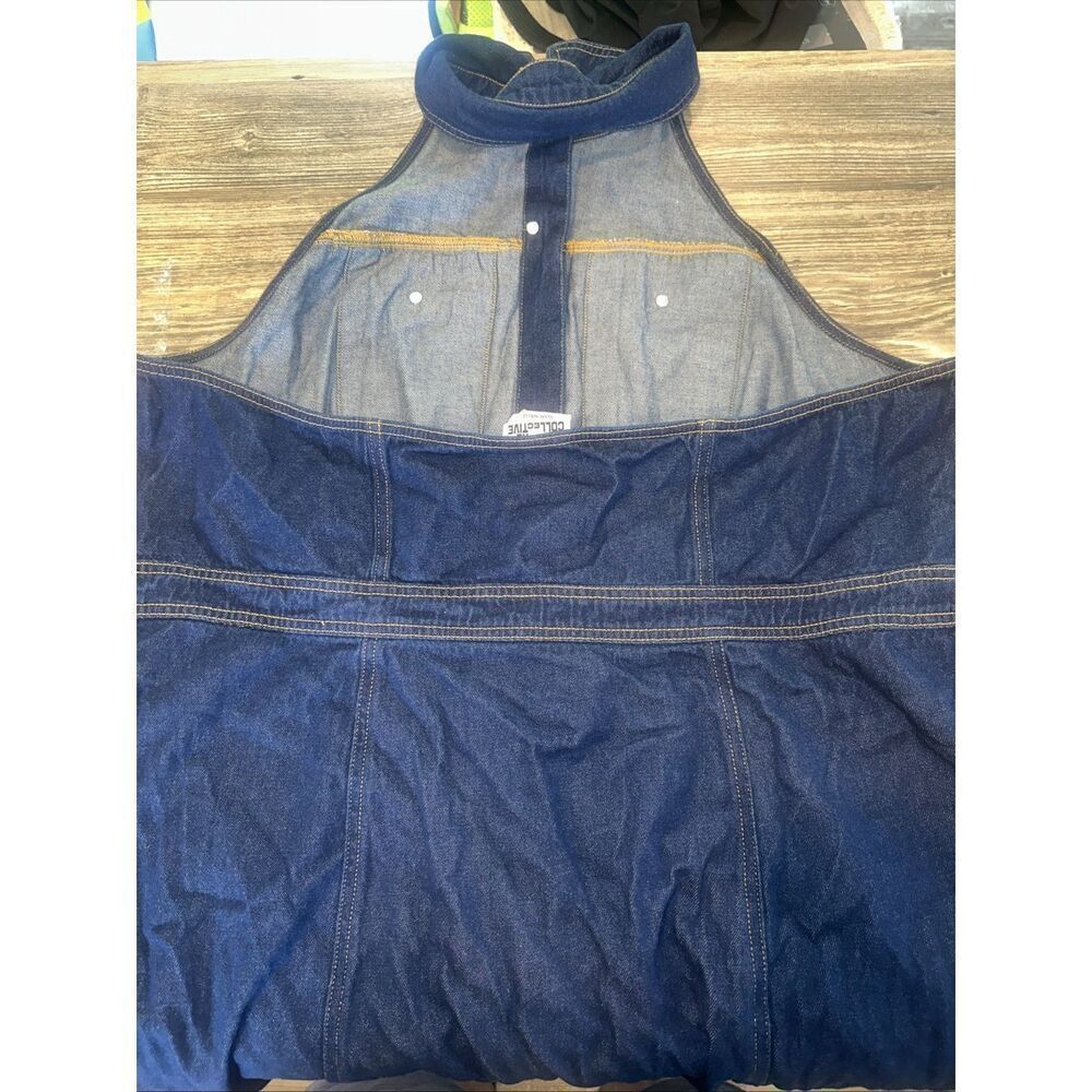Women's Collared Denim Mini Dress - Future Collective. Blue Size 22. NWT. U - Picture 7 of 10
